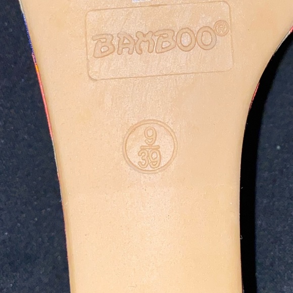 BAMBOO Multicolor Wedges Size 9 - Picture 3 of 7